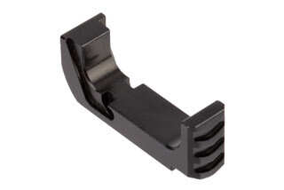 Tyrant Designs Glock Gen 4 Extended Mag Release features a black anodized finish
